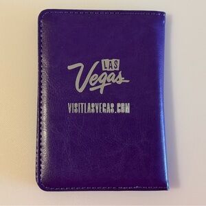 LAS Vegas Purple Passport Holder Wallet